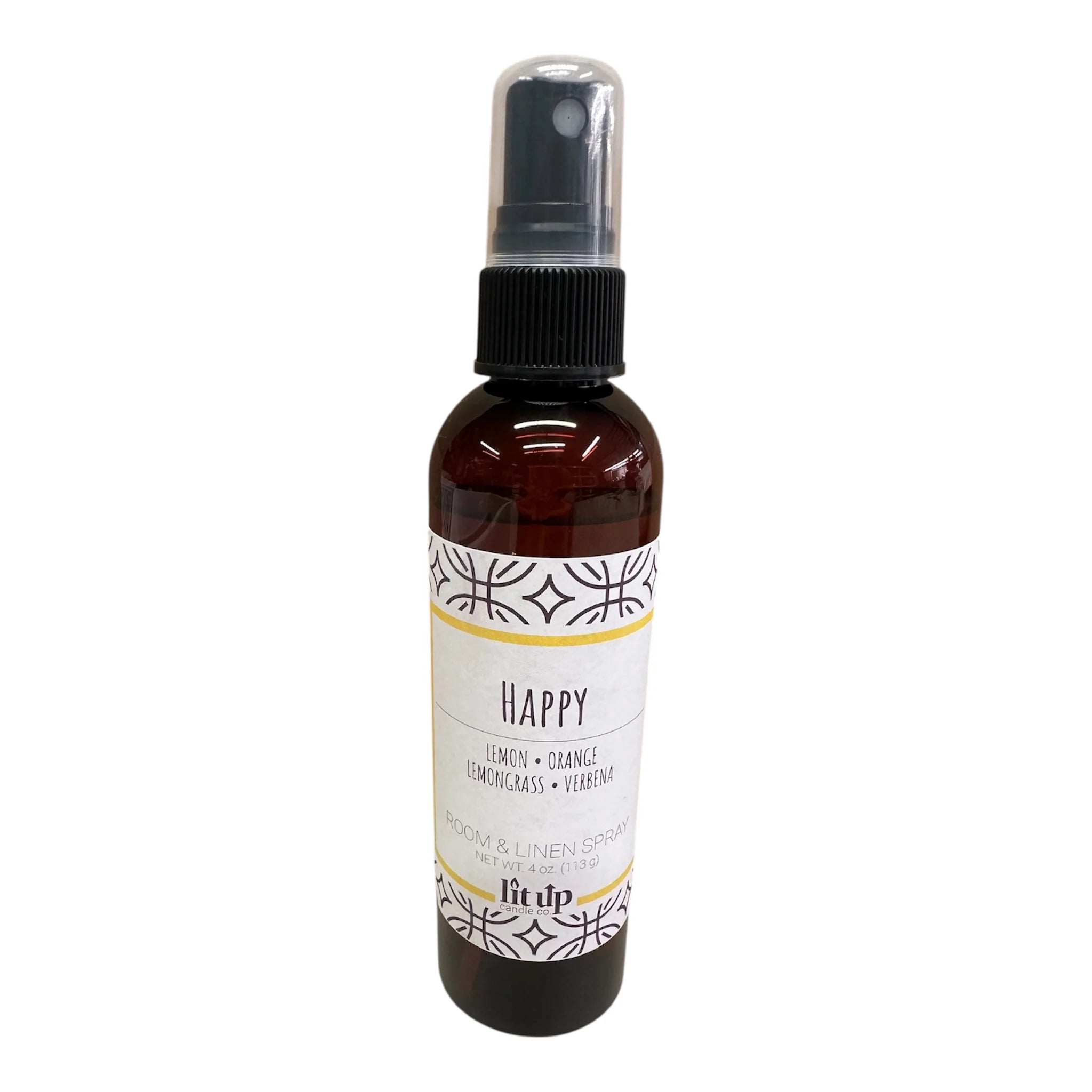 Lit Up Candle Co. Happy scented 4 oz. room & linen spray