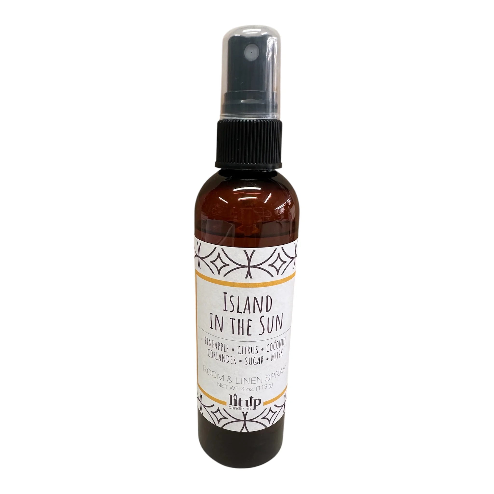 Lit Up Candle Co. Island in the Sun scented 4 oz. room & linen spray