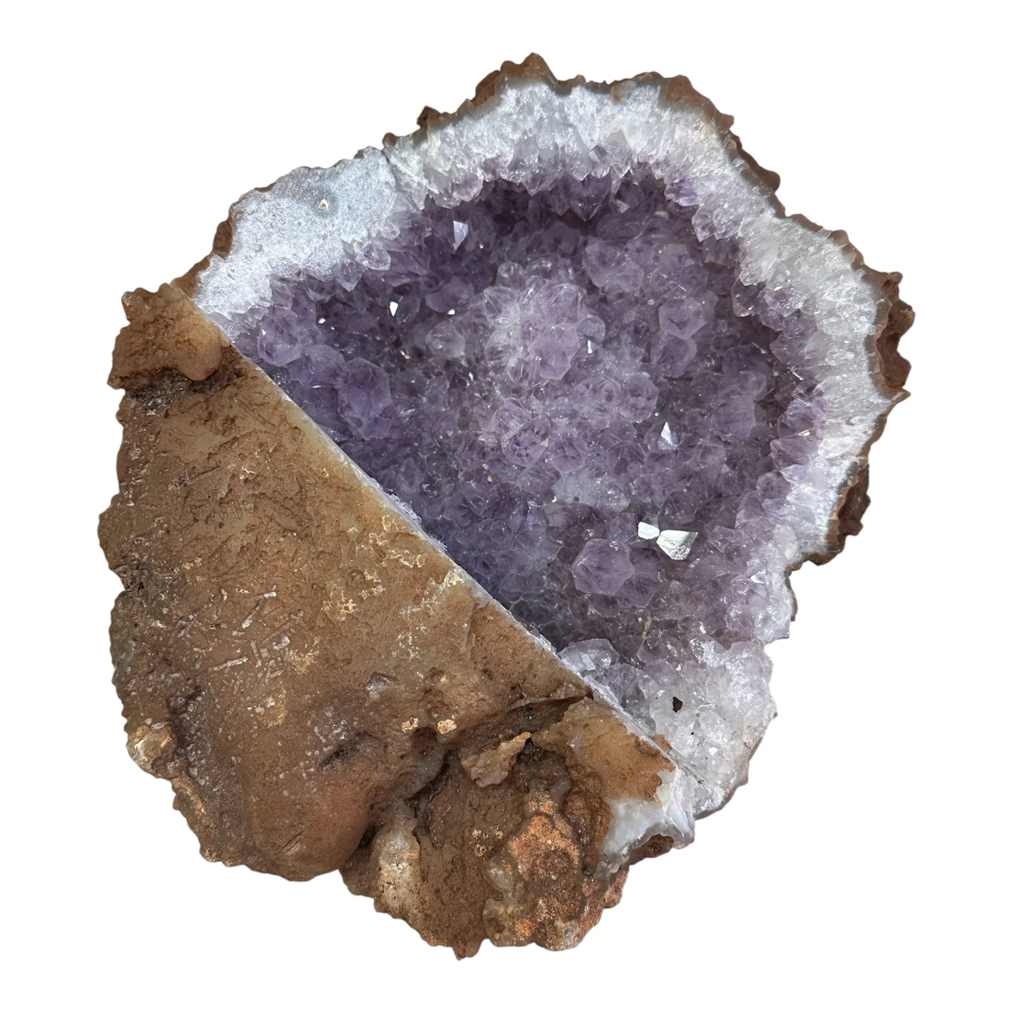 Large Amethyst Geode – 8" | 4 lb 7 oz Natural Cluster for Healing & Home Décor