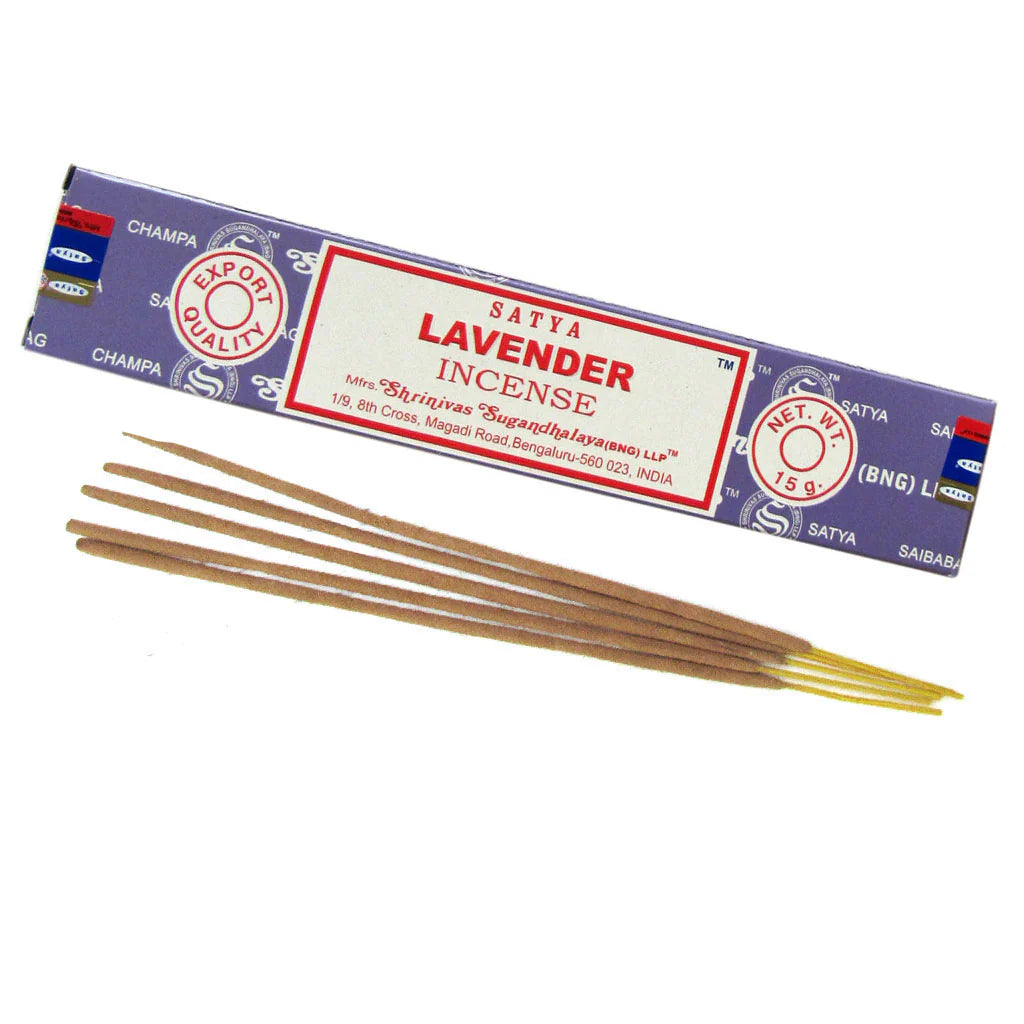 Satya Lavender Incense Sticks – Calming Aromatherapy