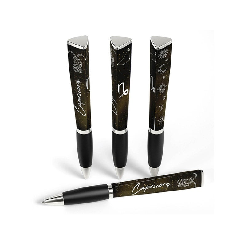 3-Sided Design Zodiac Pen – Capricorn ♑