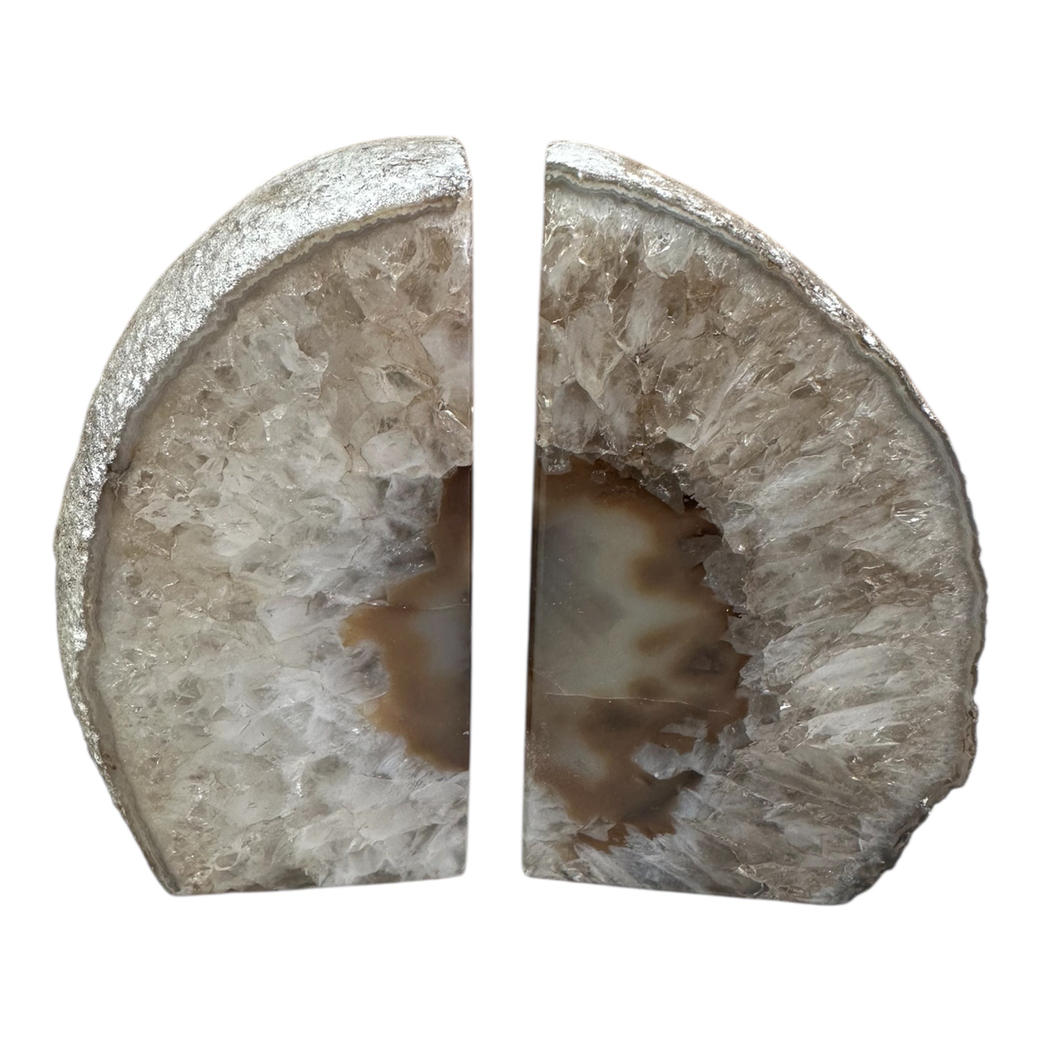 Natural Agate Bookends – 4” x 5” x 1¾”